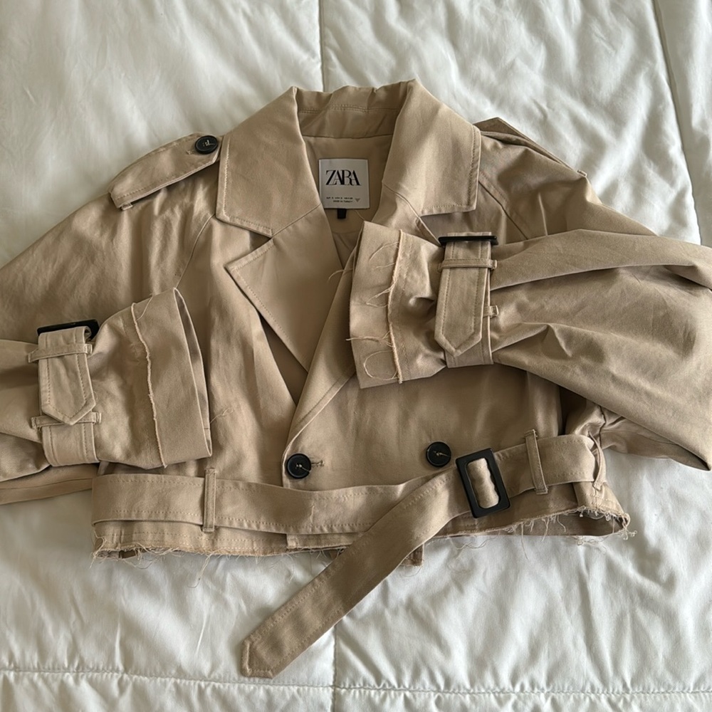 Zara cropped trench